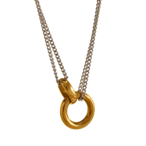 Layering Necklace Women Necklace Elegant Neck Party Evening Necklace Stainless Steel Texture for Fashion Look