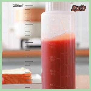 [Epih] 1Pc 350 175ml 5 Hole Condiment Squeeze Bottles Ketchup Mustard Squeeze Bottle