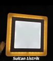 LAMPU PLAFON 2 WARNA INBOW (TANAM) 18+6 WATT KOTAK & BULAT / LAMPU DOWNLIGHT AC 220V 2 WARNA. 