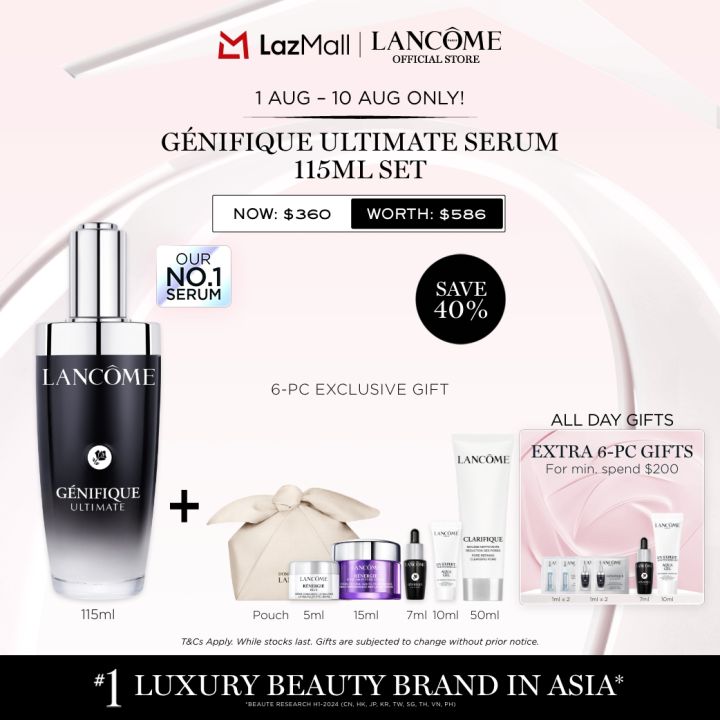 Until 10 Aug Only] Lancome Genifique Ultimate Serum 115ml | Lazada