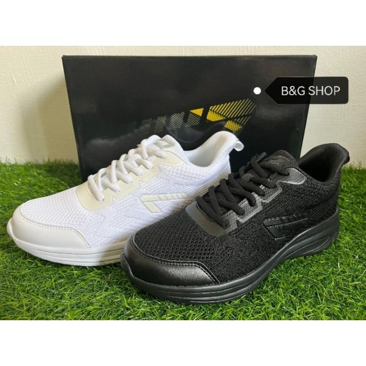 Line Seven Line 7 Full White Full Black Lightweight Sport Shoes Sneaker ...