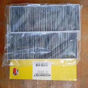 Bộ 2 lọc gió điều hòa than hoạt tính xe Peugeot 5008 Việt Nam mã AC0206CSET của JS Asakashi Nhật Bản