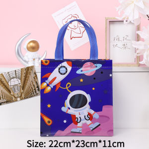 Specool® Gift Bag Kids Children Birthday Party Gift Packaging Bag Colorful Non-woven Cartoon Printed Gift Candy Tote Bag