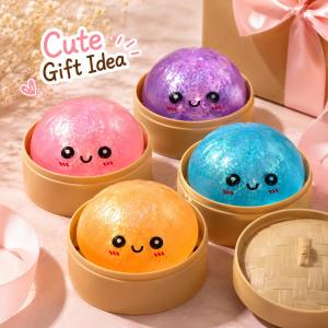 Luminous mystery dumpling squishy toy glitter dumplings squishy random Stress relief toys for kids Squeeze Toys