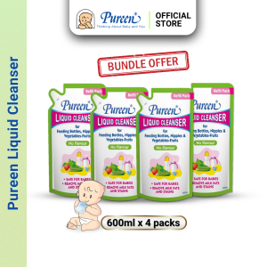 PUREEN LIQUID CLEANSER (NO / MINT / ORANGE FLAVOUR) REFILL PACKS 600ML (BUNDLE SALE)