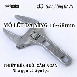 Mỏ lết miệng rộng 68mm - Cờ lê vặn dây cấp nước bằng hợp kim nhôm