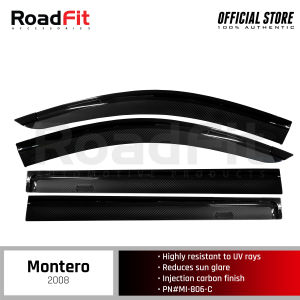 TXR Door Visors Plain Black for Mitsubishi Montero 2008 4PCS MI-806-C/Rain Gutters