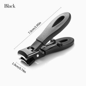 Nail Clipper Stainless Steel Portable Nail Cutter for Beauty Hand Foot Nail Large Opening Splash Proof