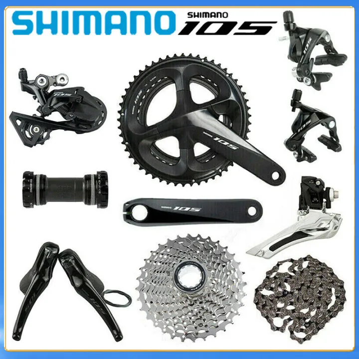 SHIMANO 105 R7000 Groupset 2x11 Speed Road Bike Crankset Shifter Front Derailleur Rear Derailleur Cassette Brake Caliper HG601 Chain Kit Groupset Upgrade From 5800 Bicycle Accessories store Lazada PH