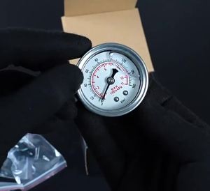 Car modification fittings AN6 Fuel Pressure Regulator Universal Fuel Booster Oil Pressure Gauge with Connector
