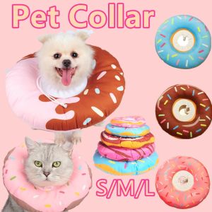Adjustable Pet Protection Collar Elizabeth Cat Dog Sterilization Recovery Anti-licking Cone Headgear