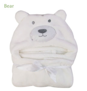 [24H Ship]Morandi Kid Hooded Bath Towel baby blanket Polyster Shower Towel