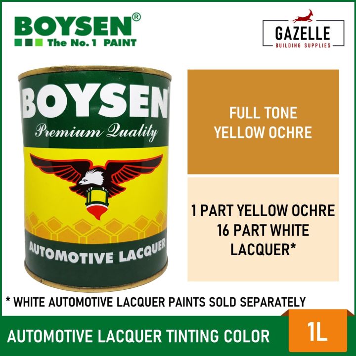 Boysen Automotive Lacquer White B1300 / Black B1390 Tinting Colors - 1L ...