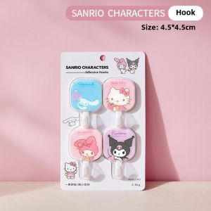 Sanrio Hello Kitty PVC Crystal Epoxy Wall Hook Heavy Duty Waterproof Adhesive LFB313