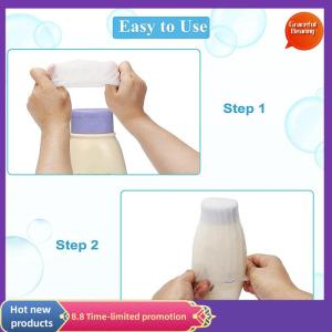 Graceful Travel Leak Proof Elastic Sleeve Reusable Toiletry Covers Prevent Liquid Leaking Shampoo Bottles Cosmetics Leak Proof Sleeve