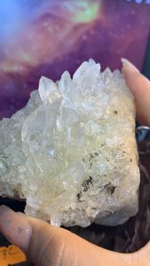 Bụi thạch anh tinh thể Lemurian phale tán sắc năng lượng vũ trụ 592