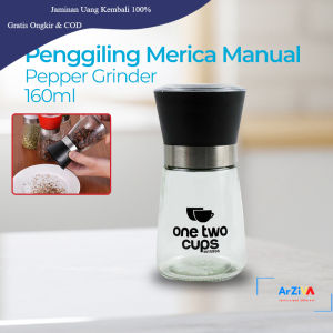 One Two Cups Penggiling Biji Lada Spices Pepper Mill Grinder 160ml - M15996 - Black