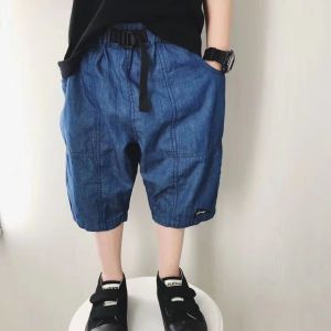 LS Show Boys Short Summer Childrens Shorts Loose Version Childrens Cropped Pants Casual Pants for Big Children Summer Thin Version