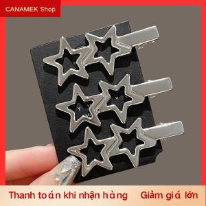 CS 3pcs bạc kim loại mỏ vịt Clip phụ nữ tóc Clips Side bangs phụ nữ phụ nữ barrettes tóc phụ kiện