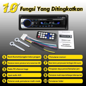 SOARFLY Tape Audio Mobil Bluetooth Version Multifungsi Bluetooth USB MP3 FM Radio JSD- 520 Bisa COD Tape Audio Radio Mobil