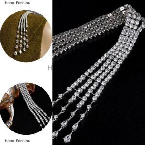 [COD] Home Fashion New Light Luxury Exquisite Meteor Long Tassel Brooch Pin For Women Fashion Shoulder Chain Jewelry Party Gifts