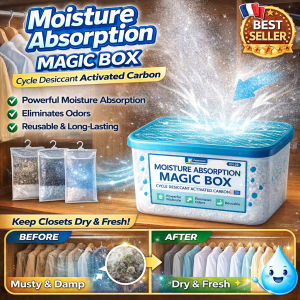 Air Magic Box Moisture-Absorbing Dust-Removing Odor-Decomposing Air Purifier Box Air Freshener Mold-Prevention Dehumidifier 空气魔法盒