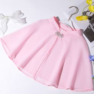 FLYING Elegant Soft Cape Wedding Cloak Wedding Accessories Bride Cape Evening Prom Cape Wedding Bridal Shawl Chiffon Shawl