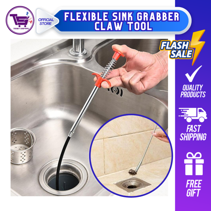 Hair Drain Clog Remover Flexible Sink Claw Pick Up Kitchen