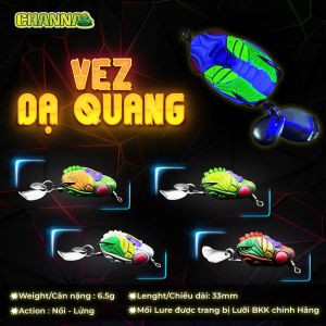Mồi Nhái hơi Ve Sầu Dạ Quang Phát Sáng made in Thai Lan Mồi Câu Lure - MNG214