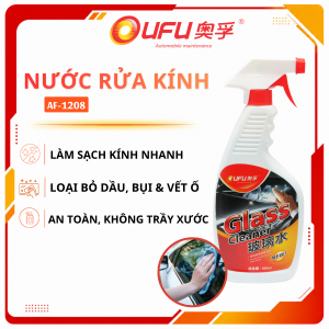 Nước Rửa Kính Ô Tô OUFU AF-1208 500ml - Làm Trong Kính Lái Ô Tô Tẩy Sạch Bụi Bẩn Vết Ố
