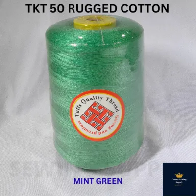 Tuffs Quality Sewing Threads - TKT 50 Rugged Cotton (Per Cone/ Wholesale Available) - Green