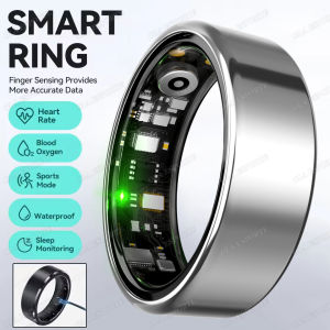 (HD1)For Android Smart Ring for Men and Women Sleep Monitoring Waterproof Fitness Ring Multiple Sports Modes Pedometer Smartwatch Untuk Cincin Pintar Android Lelaki Wanita Pemantauan Kadar Jantung Mod Tidur Kalis Air Cincin Kecergasan