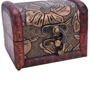 [fenggongshuode] Hot Wooden Vintage Treasure Chest Wood Jewellery Storage Box Case Organiser Ring