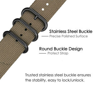Woven Nylon Sport band for 20mm 22mm watch strap For Samsung Galaxy watch 46mm 42mm Active2 Active1 Gear S3 frontier Sports nylon nato strap