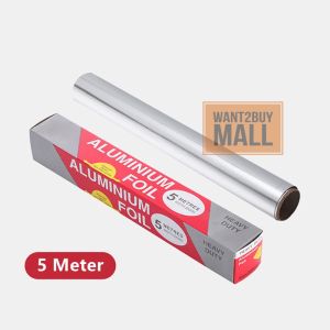 UMI 5M 10M Kitchen Baking Diamond Aluminium Foil Cooking Freezing Wrapping Storing Catering Kertas Pelapik Masak Ikan BBQ