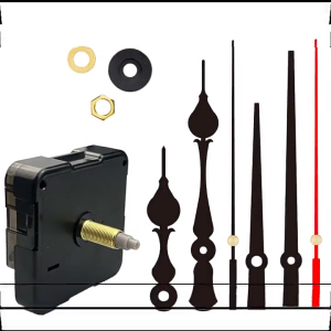 Quartzs Clock Movement Replacement Set For 5-8mm Thickness Panel Wall Clock Quiet Operate Easy Installation With Hands
