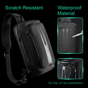 Ozuko Men Waterproof Shoulder Bag Fashion Cross body Bags Anti Theft Chest Pack