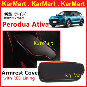 Perodua Ativa Armrest Cover Leather Storage Console box Organizer Protector Toyota Raize car accessories Anti Scratch console box interior ATV011