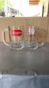 แก้วใสคาเนชั่น สูง 11 ปากกว้าง 7cm มีแสกน