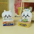 CHIRISTY Sleeping Usagi Chiikawa Twisted Egg Doll Draw Study Chiikawa Usachi Little Hachiji Figure Mini Cartoon Doll Eating Noodles Chiikawa Gashapon Ornament Children's Gift. 