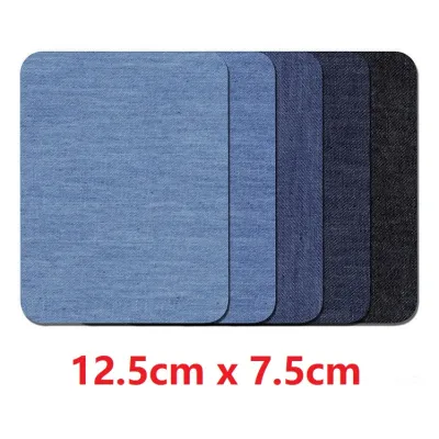 Kain Bergam Tampal Jeans / Iron-On Denim Repair Patches For Jean Clothing Jean Pants