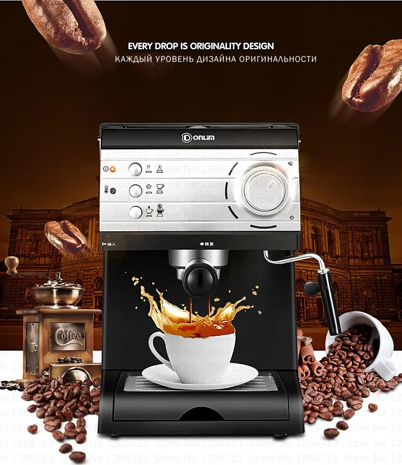 Donlim Mesin Kopi Semi Automatic Espresso Coffe 20 Bar DL-KF6001