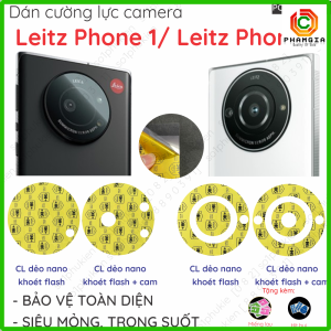 (Mua 1 tặng 1) Dán cường lực camera Leitz Phone 1/ Leitz Phone 2 chất liệu nano 9H chống bể kính cam trong suốt