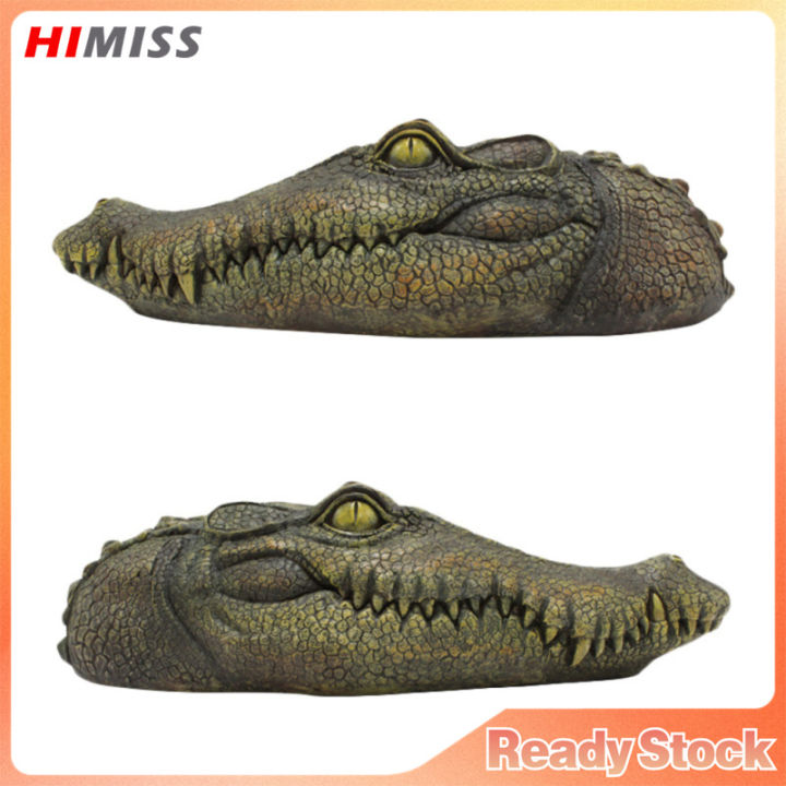 Himiss Pond Floating Alligator Head Pool Accessories Float Fake 