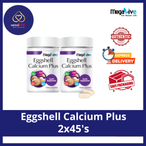 MegaLive Eggshell Calcium Plus 45s/2x45s (Exp: 04/2028)
