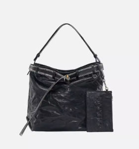 Arrowhead Mother-and-Child Travel Tote Bag Small and Medium Size Single Shoulder Crossbody Versatile Fashion Commuting Pleated Bag Genuine Leather Soft Bag for Women