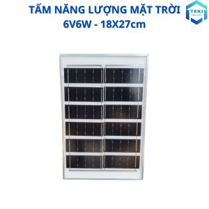 TẤM PIN NĂNG LƯỢNG MẶT TRỜI MONO 6V 6W 18x27cm - TEKI