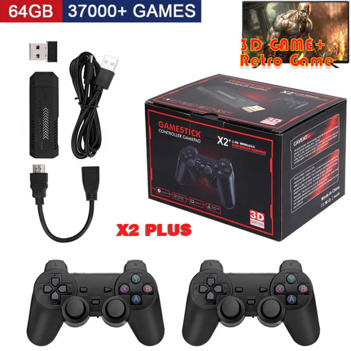 【3D+Retro Game】X2 PLUS Video Game Console HDMI GAME STICK For TV PC