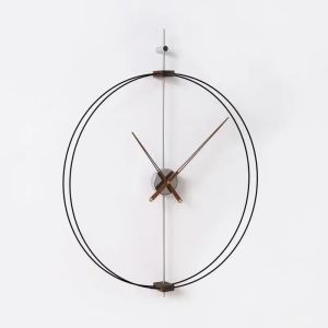 xpkQ Art Wall Clock Silent Spain Watches Large Living Room Clocks Creative Luxury Minimalist Watch Solid Wood Pointer Home Decoration Z4K2H