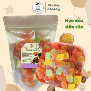 500Gr Kẹo Dẻo Dâu Sữa Đà Lạt Bò Đội Nón Shop